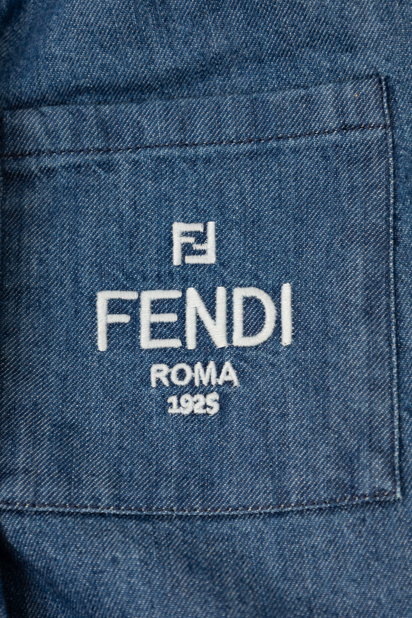 Blue Wide-leg jeans Fendi Kids - Vitkac Italy